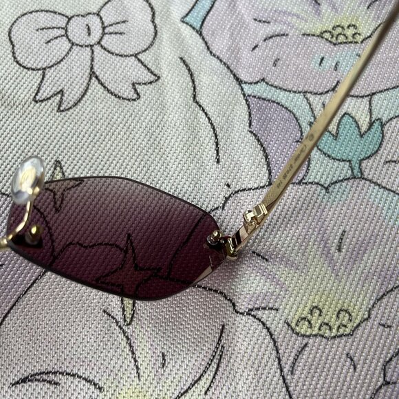 Cartier Purple Sunglasses with Black Temples - Picture 6 of 6